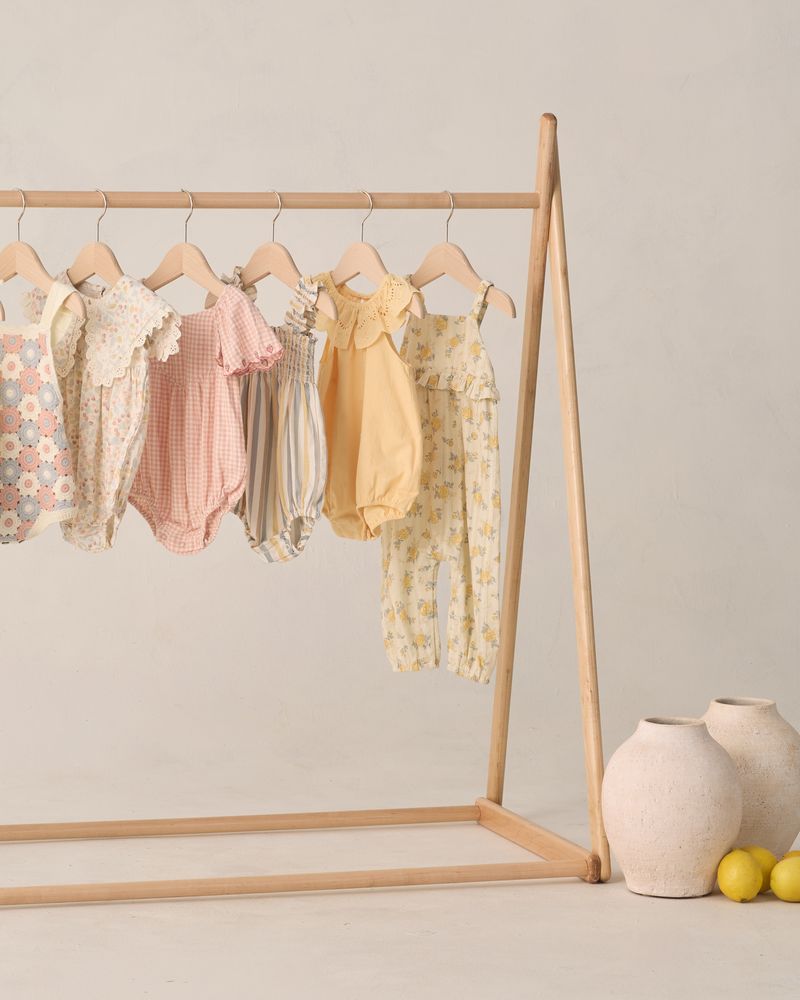 Roxy Romper || Petal Gingham - Petal | Rylee + Cru