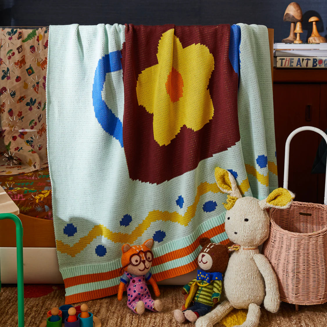 Anika Baby Blanket - Cot | Sage x Clare