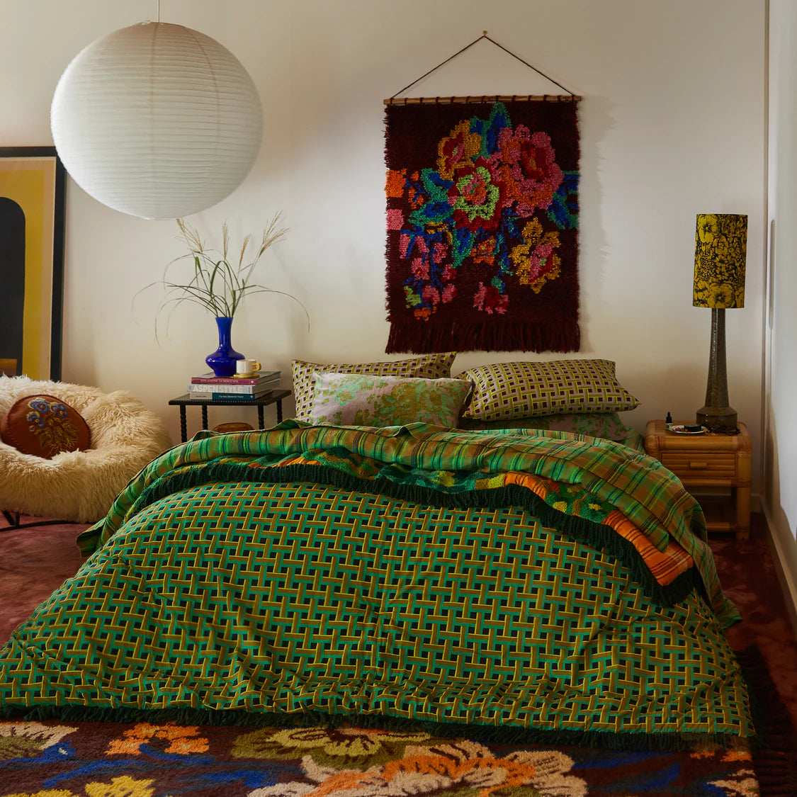 Mila Tufted Blanket | Sage x Clare