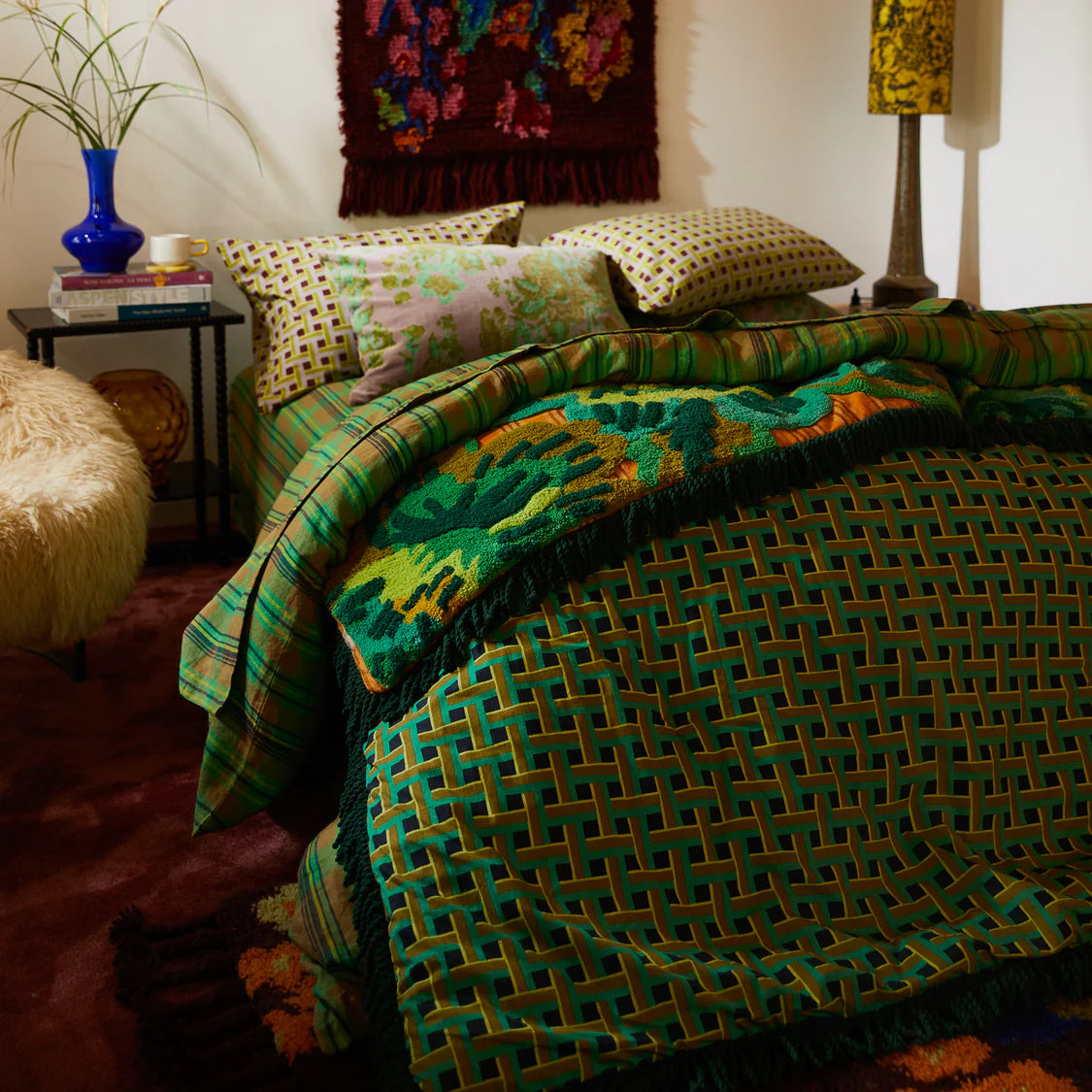 Mila Tufted Blanket | Sage x Clare