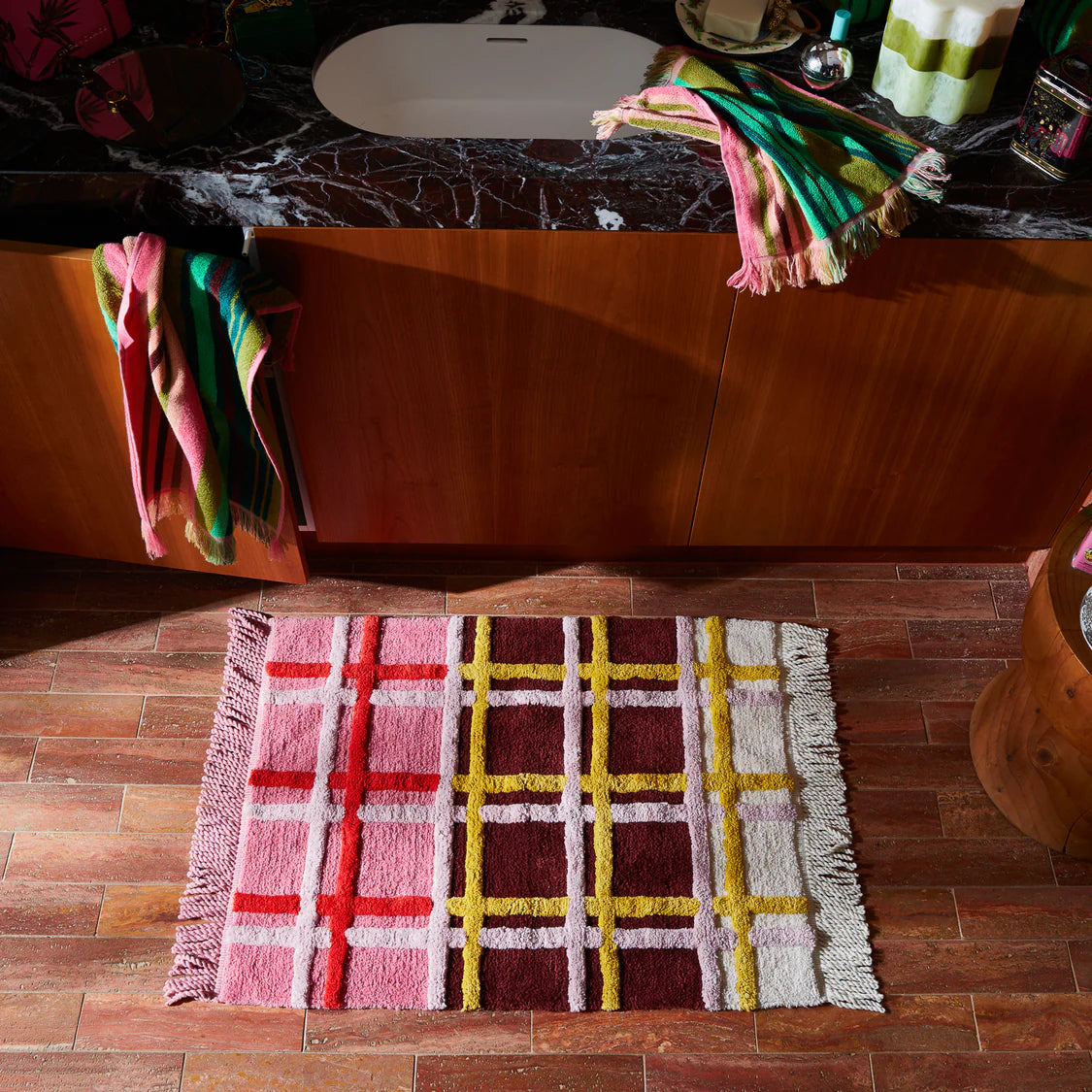 Karina Bath Mat - Rosewood | Sage x Clare
