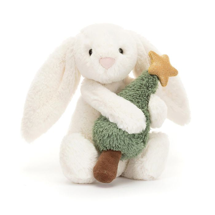 Bashful Bunny with Christmas Tree 8x9x18cm | Jellycat