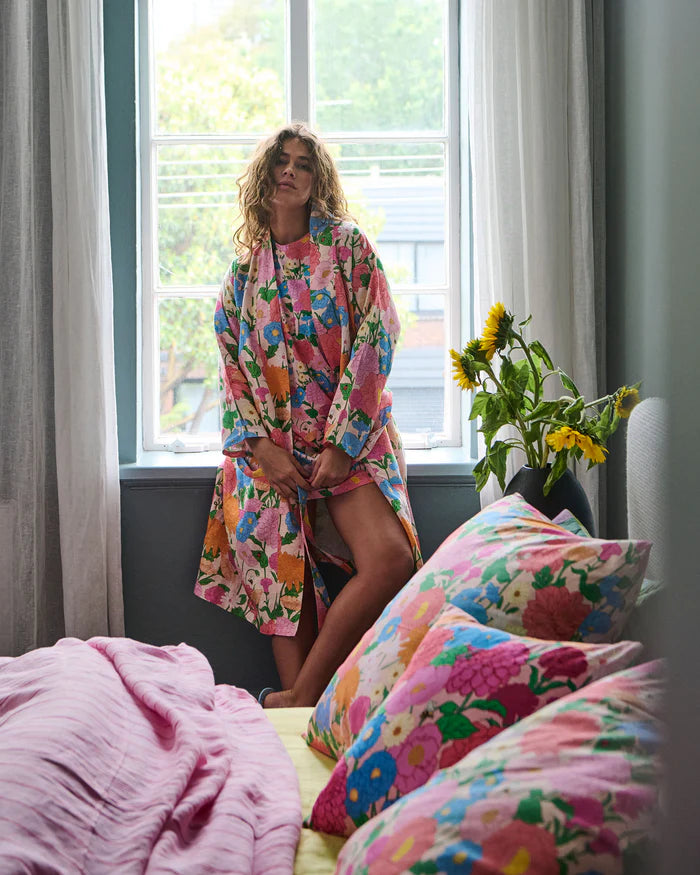 Follow The Sun Linen Robe | Kip & Co