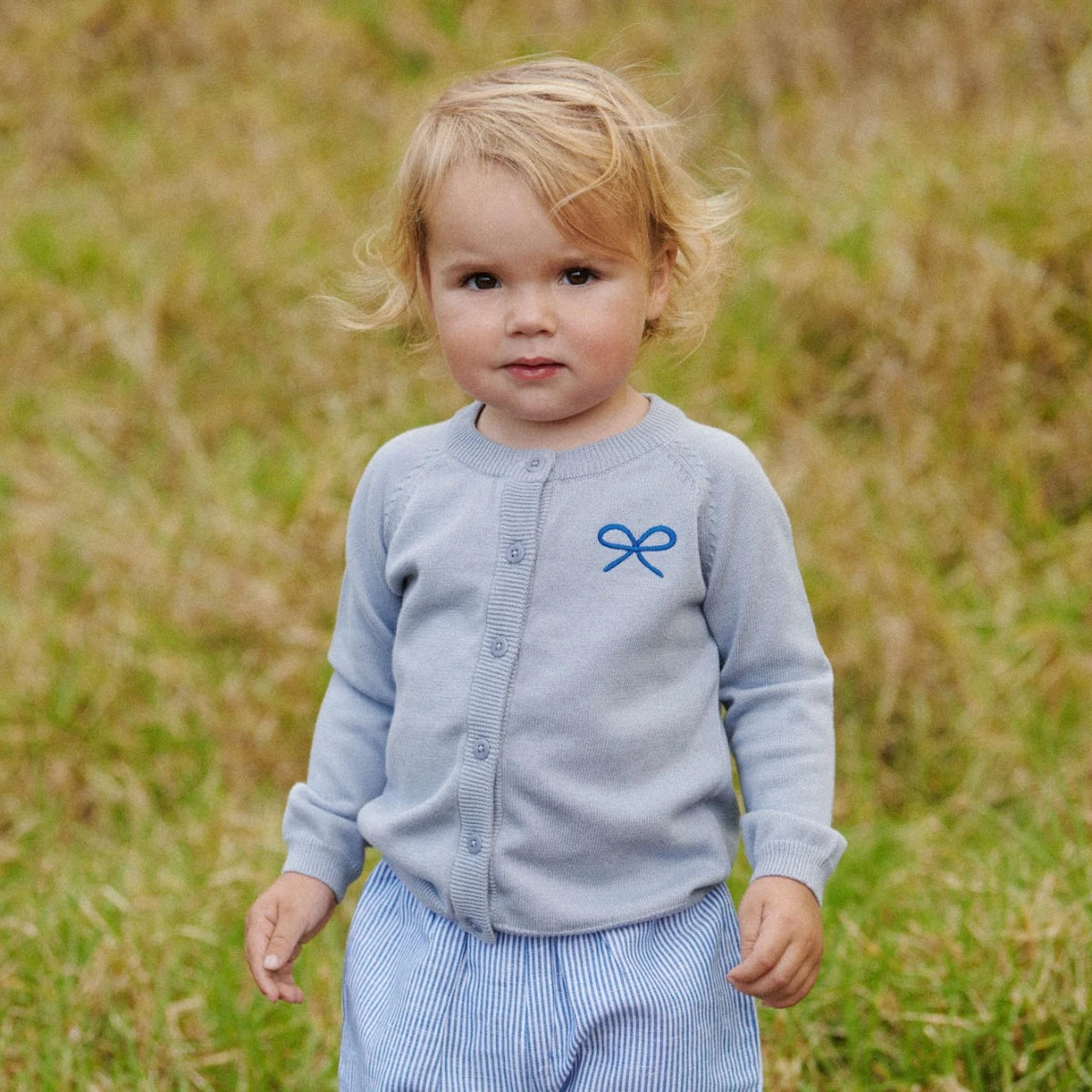 PIPER CARDIGAN. Ribbon | Nature Baby
