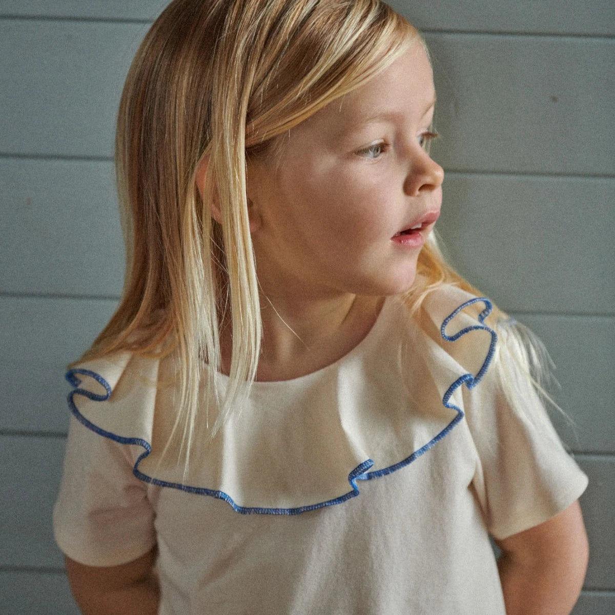 SS TATE RUFFLE TOP | Natural | Nature Baby