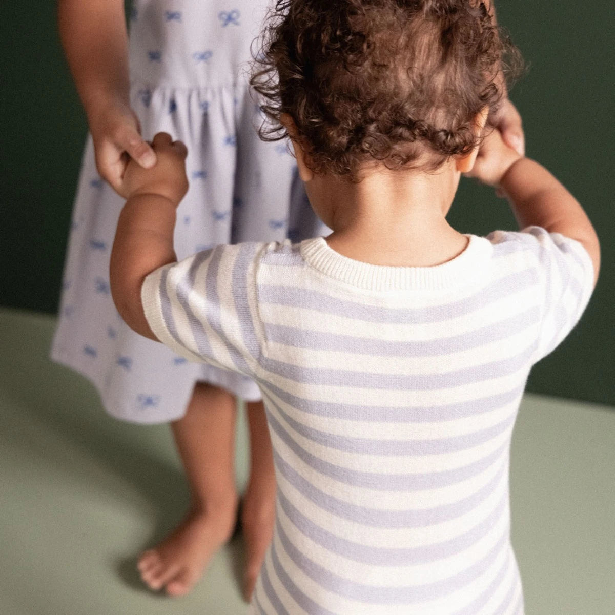 REN BODYSUIT | Zen Blue Sea Stripe | Nature Baby