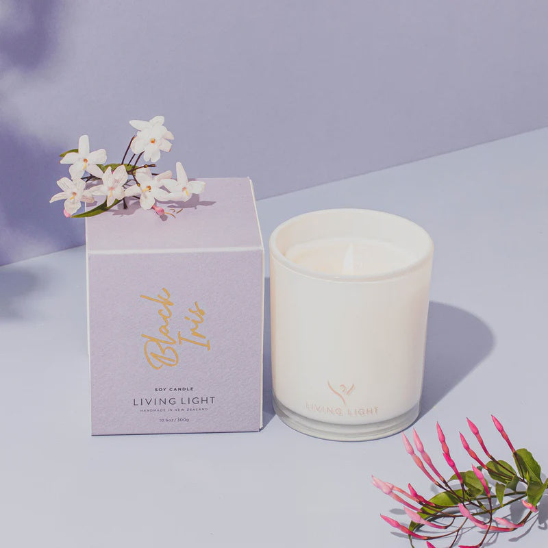 Black Iris Soy Candle Large | Living Light