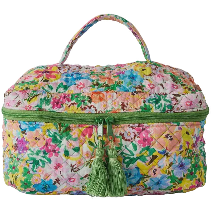 Quilted Cotton Toiletry Case - Alfresco | Kip & Co
