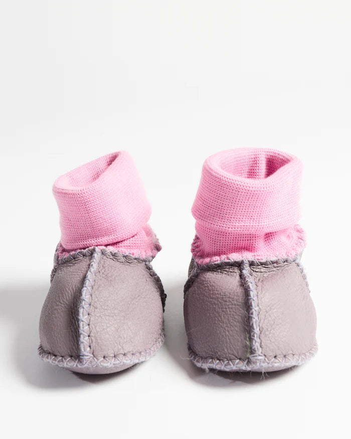 Lilac Baby Booties | Kip & Co