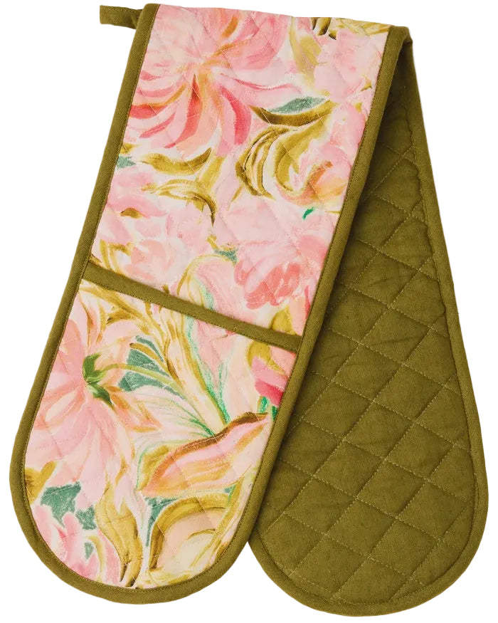 Warm Floral Breeze Double Oven Mitt | Kip & Co