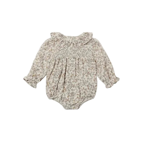 Callie Romper Posy - Ivory | Quincy Mae