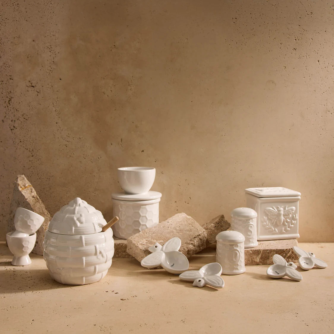 Wildflower & Hive Salt Cellar White | Davis & Waddell