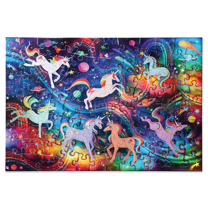 100 Piece Holographic Puzzle -Unicorn Galaxy | Crocodile Creek