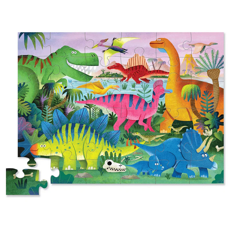 36-pc Puzzle: Dino Land | Crocodile Creek