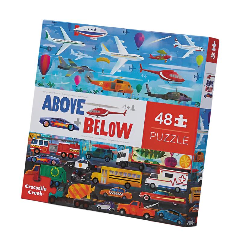 48pc Puzzle Above & Below Things that Go  | Crocodile Creek