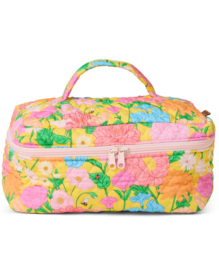 Follow the Sun Quilted Cotton Toiletry Case | Kip & Co