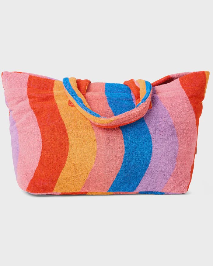Surfs Up Terry Oversized Beach Bag One Size | Kip & Co