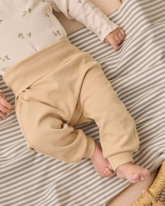 Side Snap Bodysuit + Pant Set Pears - Butterscotch | Quincy Mae