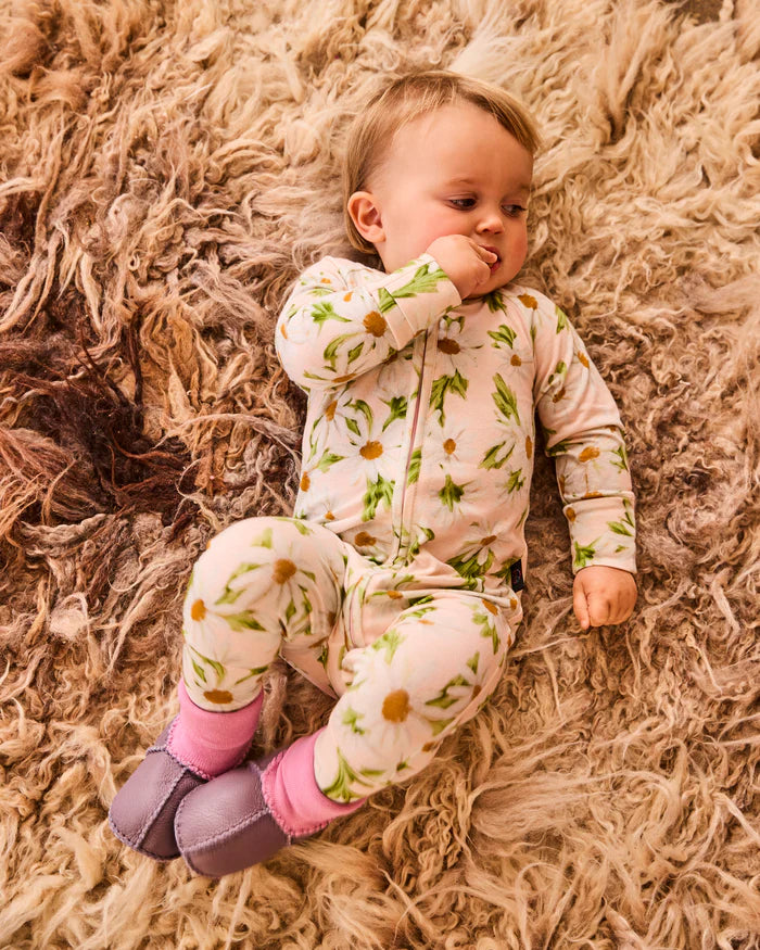 Lilac Baby Booties | Kip & Co
