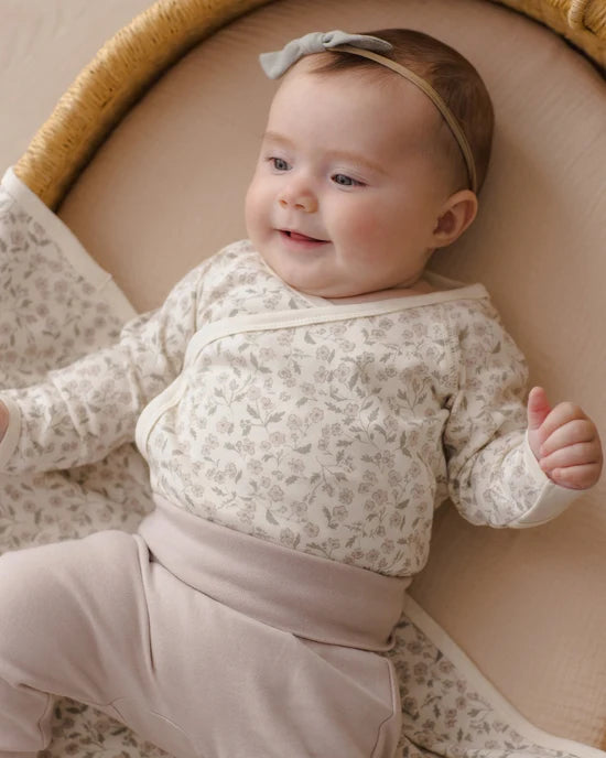 Swaddle Floret - Ivory | Quincy Mae