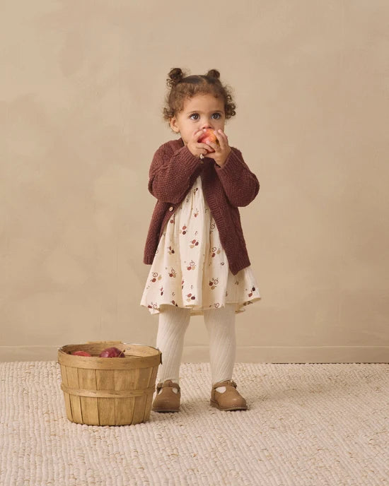 Bella Dress Apples - Natural | Quincy Mae