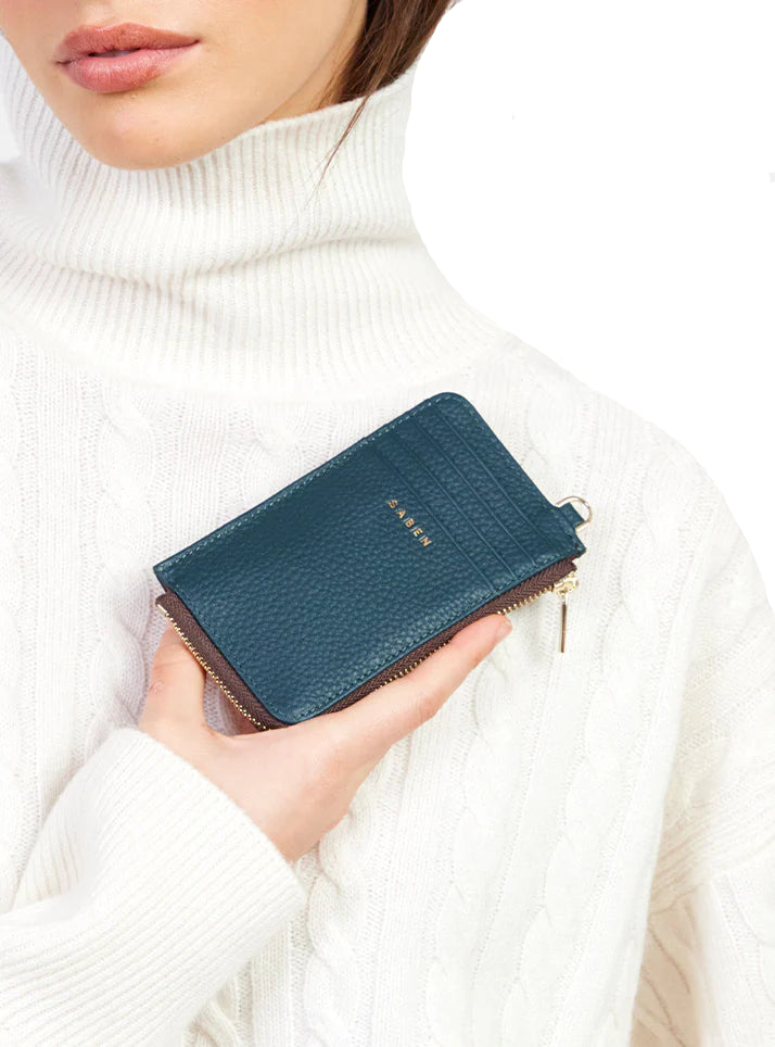 Winona Card Holder | Hunter Green | Saben