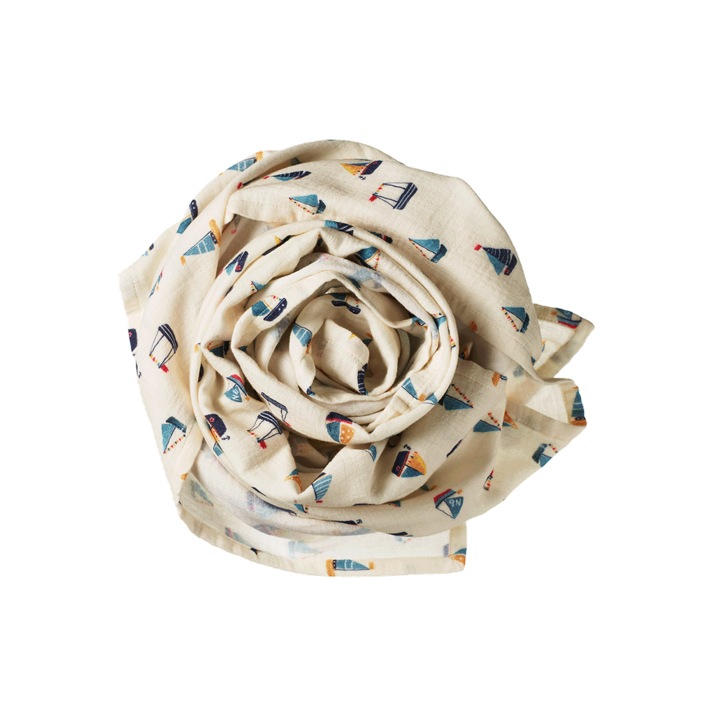 Muslin Wrap - Regatta Print | Nature Baby