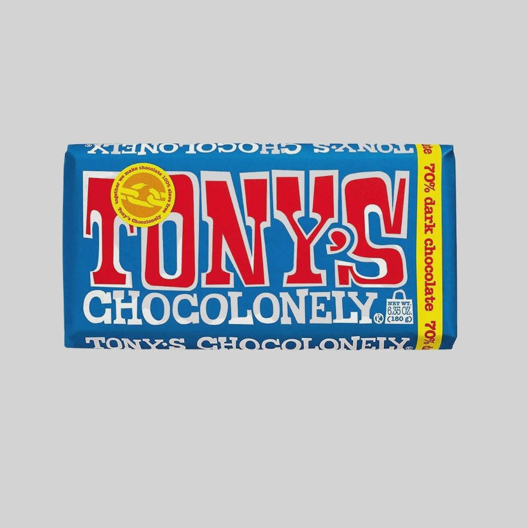 Tony's Chocolonely 70% Dark Chocolate 180g bar