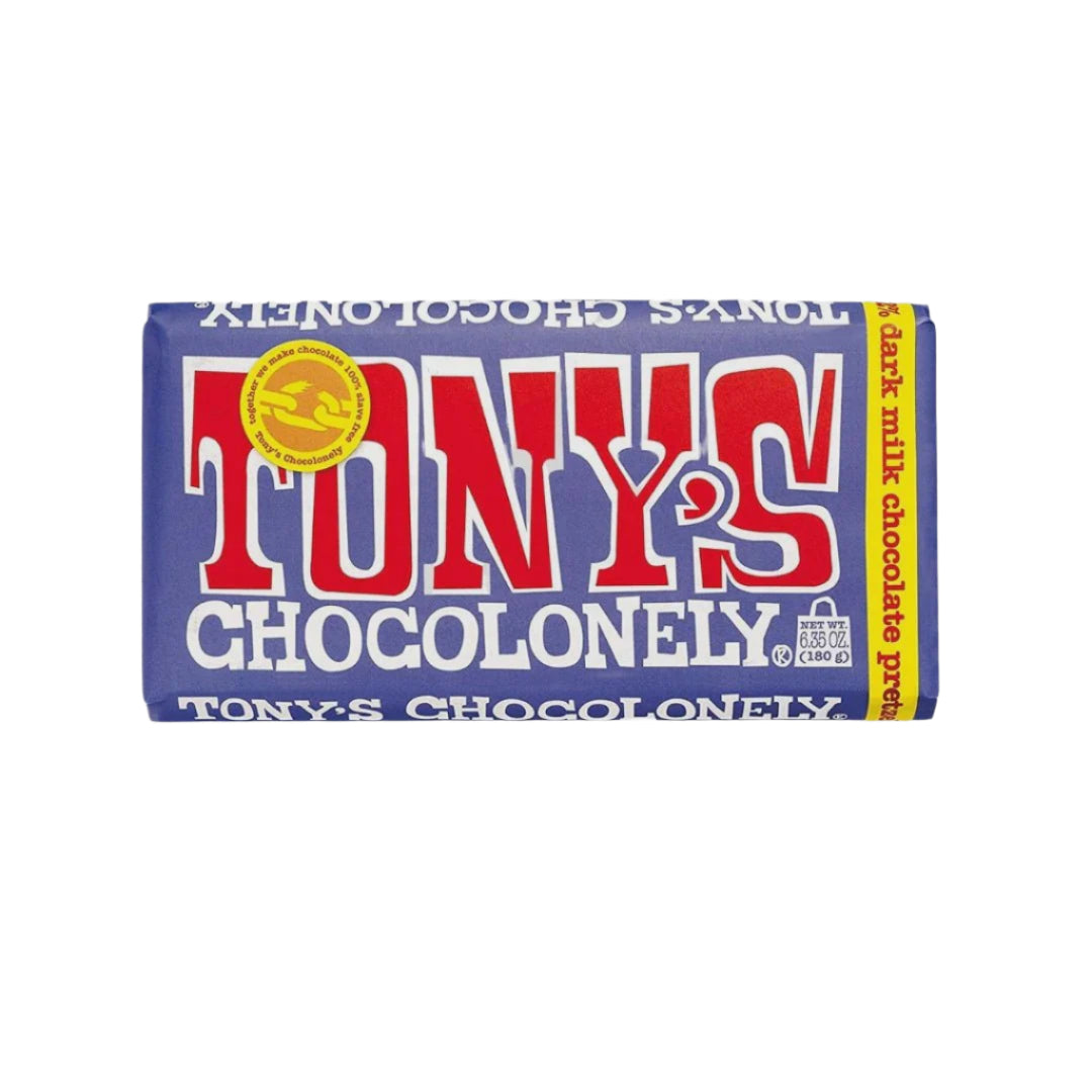 Tony's Chocolonely Chocolate Block Dark Milk Pretzel Toffee