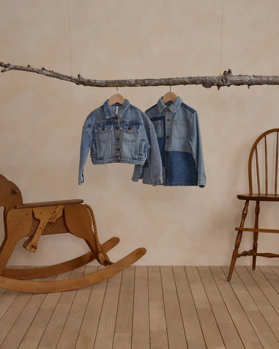 Denim Jacket || Light Washed Denim | Rylee + Cru