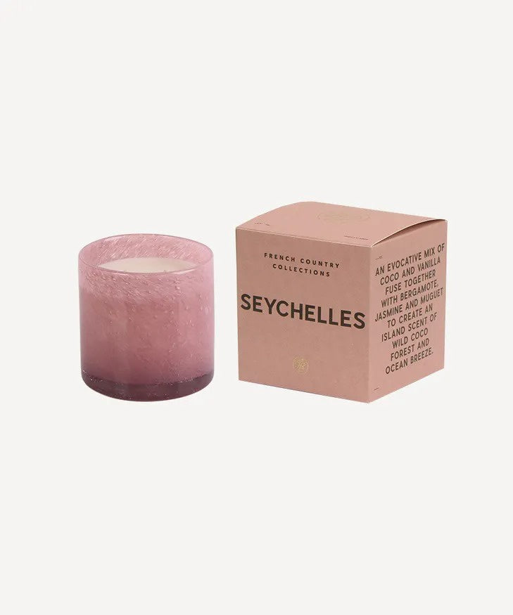 Seychelles Glass Candle | French Country