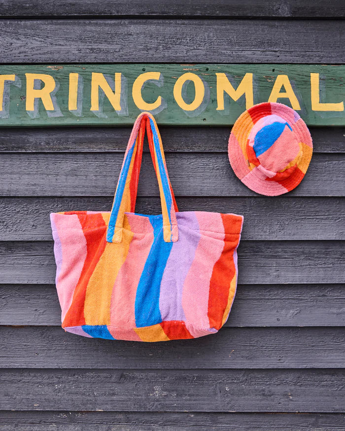 Surfs Up Terry Oversized Beach Bag One Size | Kip & Co