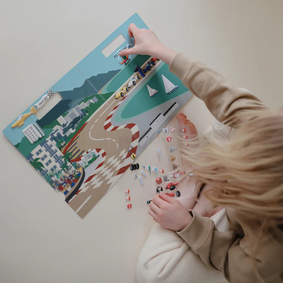 Reusable Sticker Set - Race Cars | Mushie