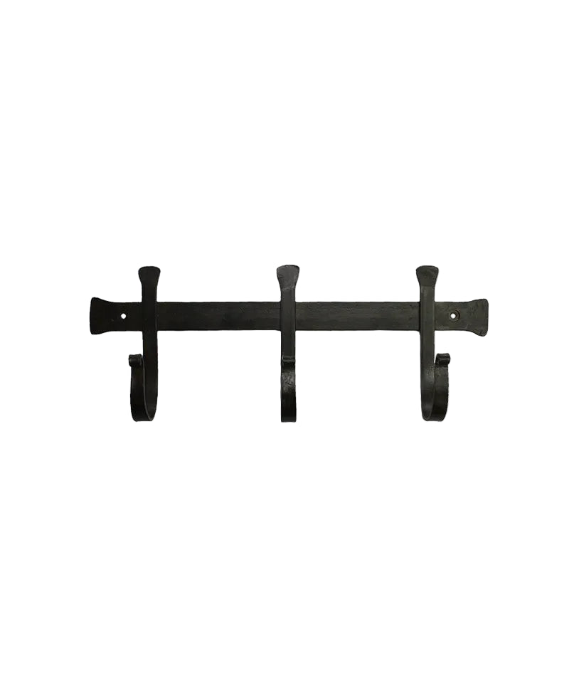 Chunky Iron 3 Hook Brush Black | French Country