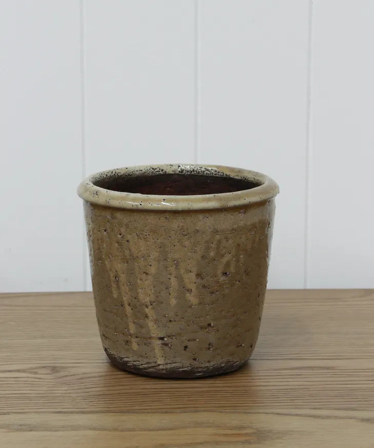 Stone Glazed Terracotta Pot |French Country