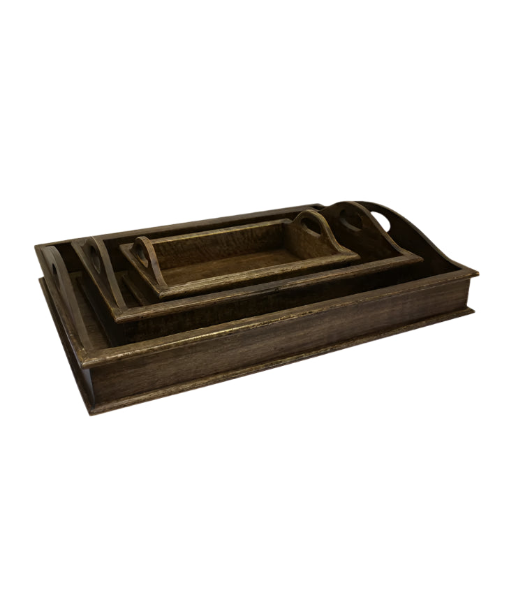 Rustic Rectangle Trays (SET 3) | French Country