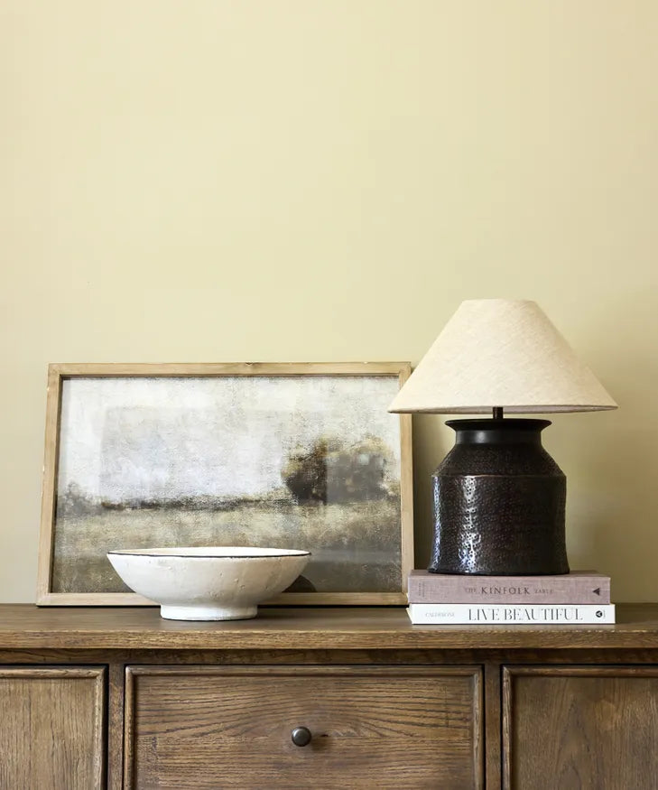 Coolie Linen Shade 35cm || Natural  | French Country