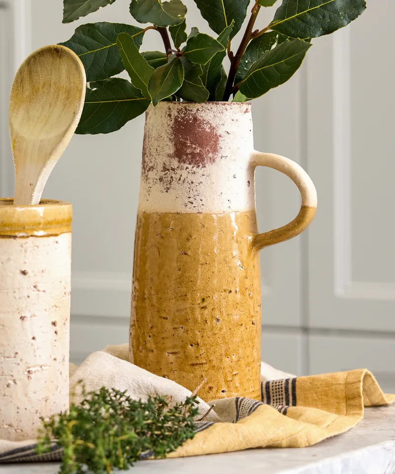 Monte Terracotta Jug Mustard | French Country