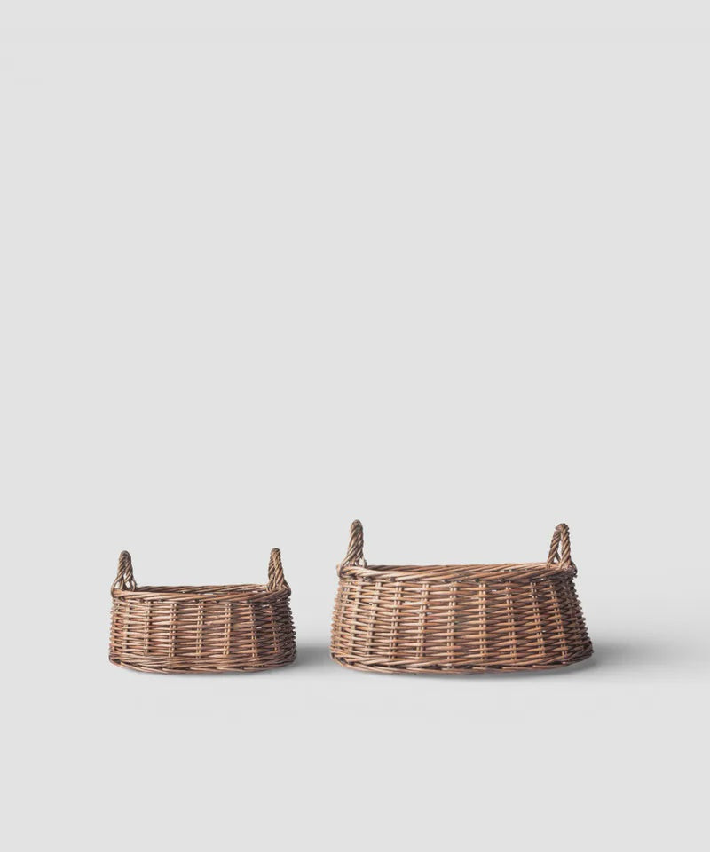 Riviera Woven Low Basket - Large | French Country