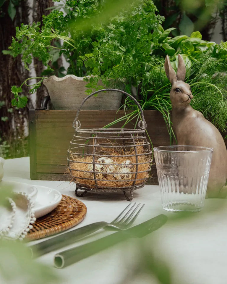 Wire Round Egg Basket | French Country