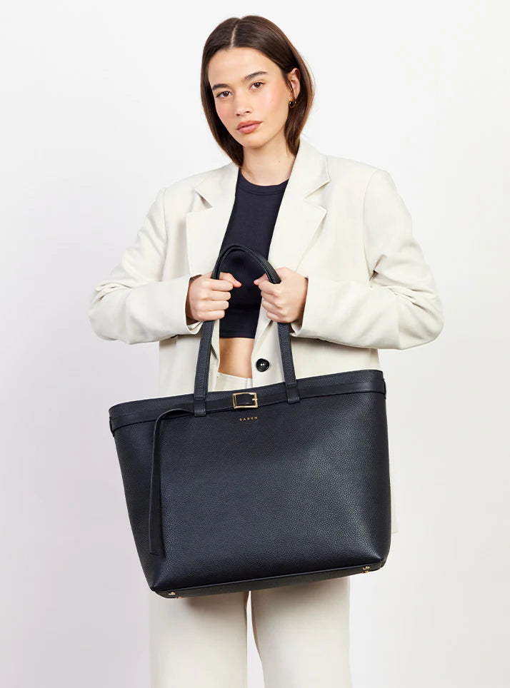 Tia Shoulder Bag - Black + Bronze | Saben