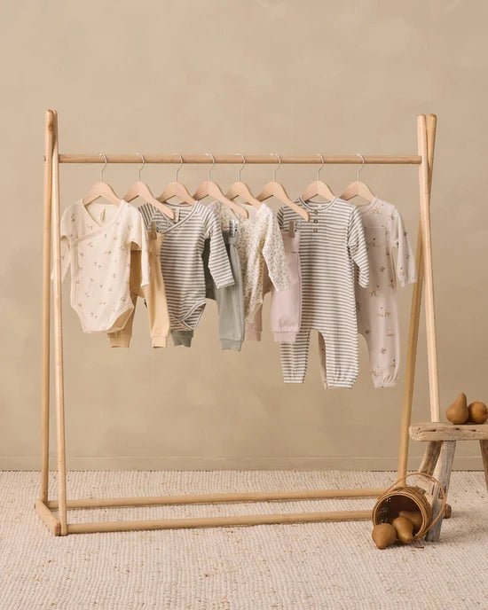 Side Snap Bodysuit + Pant Set Pears - Butterscotch | Quincy Mae