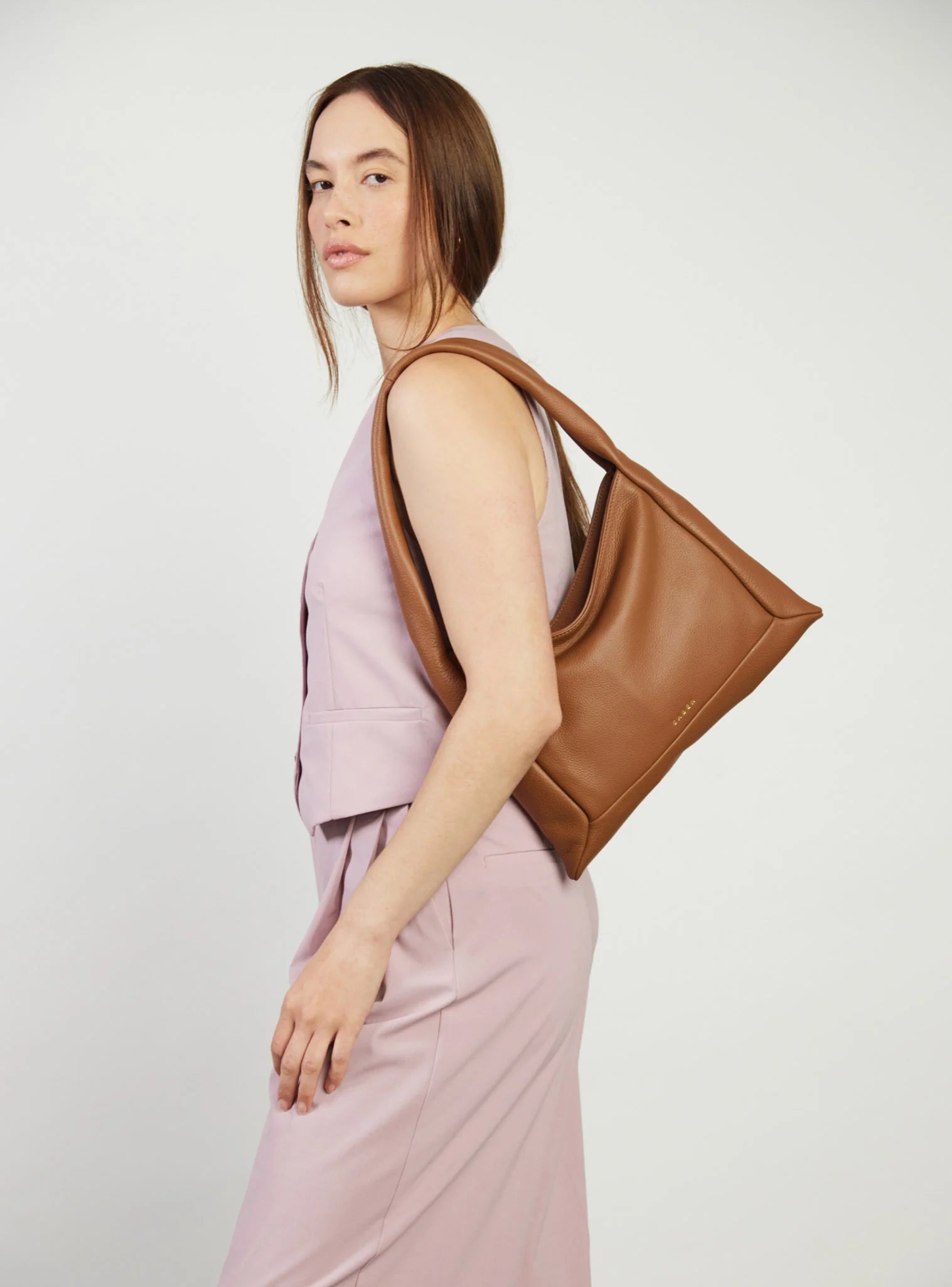 Hazel Shoulder Bag Tan Luxe | Saben