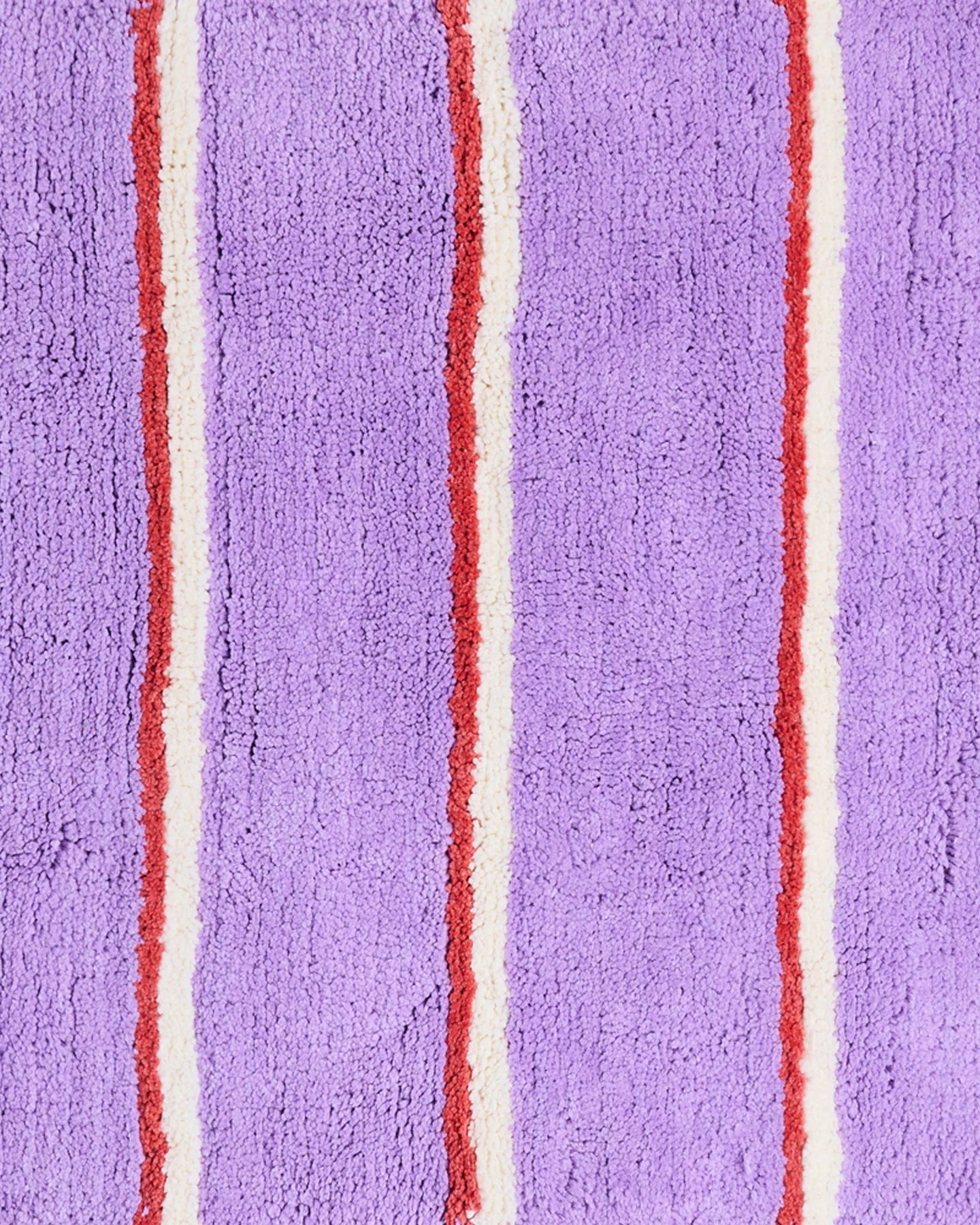 Lavender Field Stripe Round Bath Mat | Kip & Co