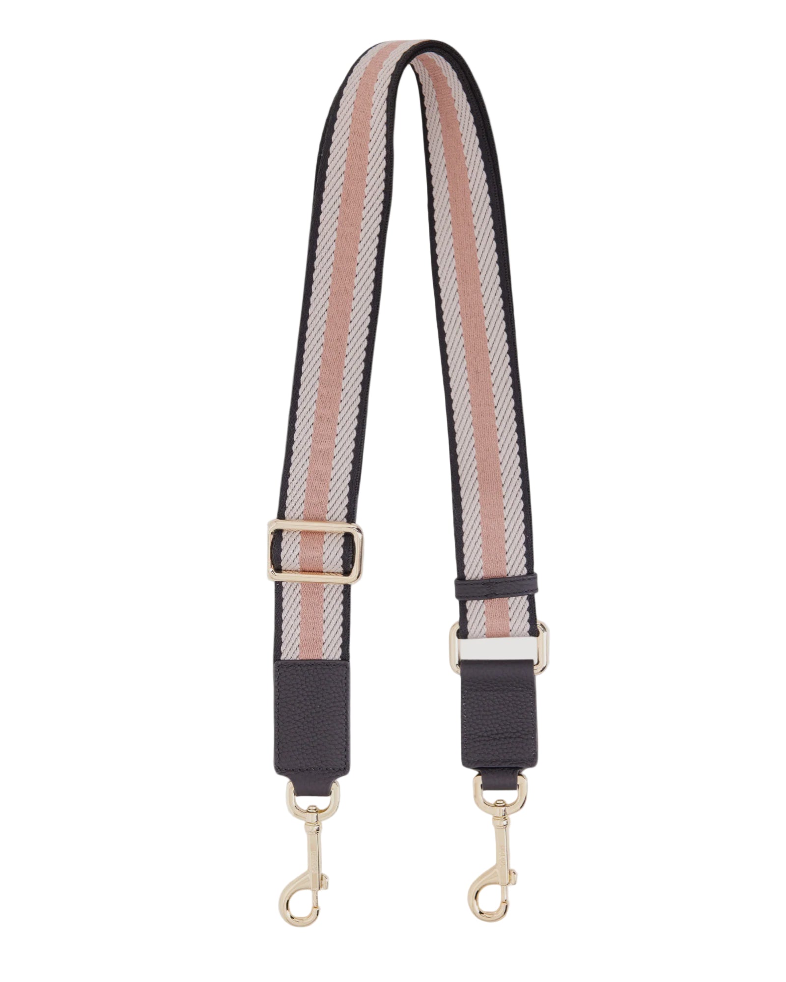 Feature Strap Webbing Black + White + Desert Rose | Saben