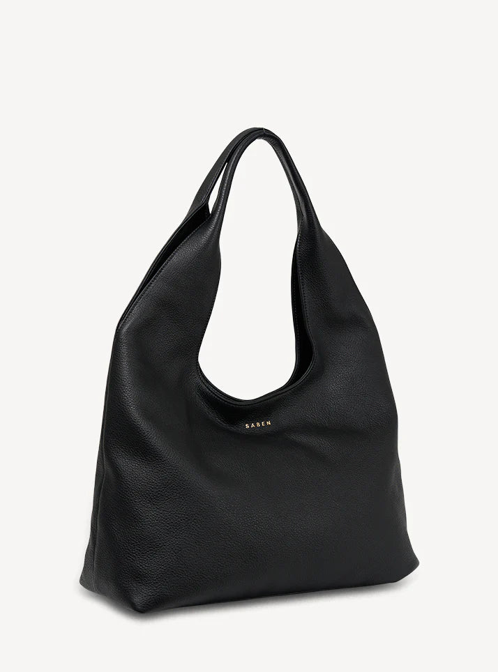 Kip Shoulder Bag - Black Lightly Milled | Saben