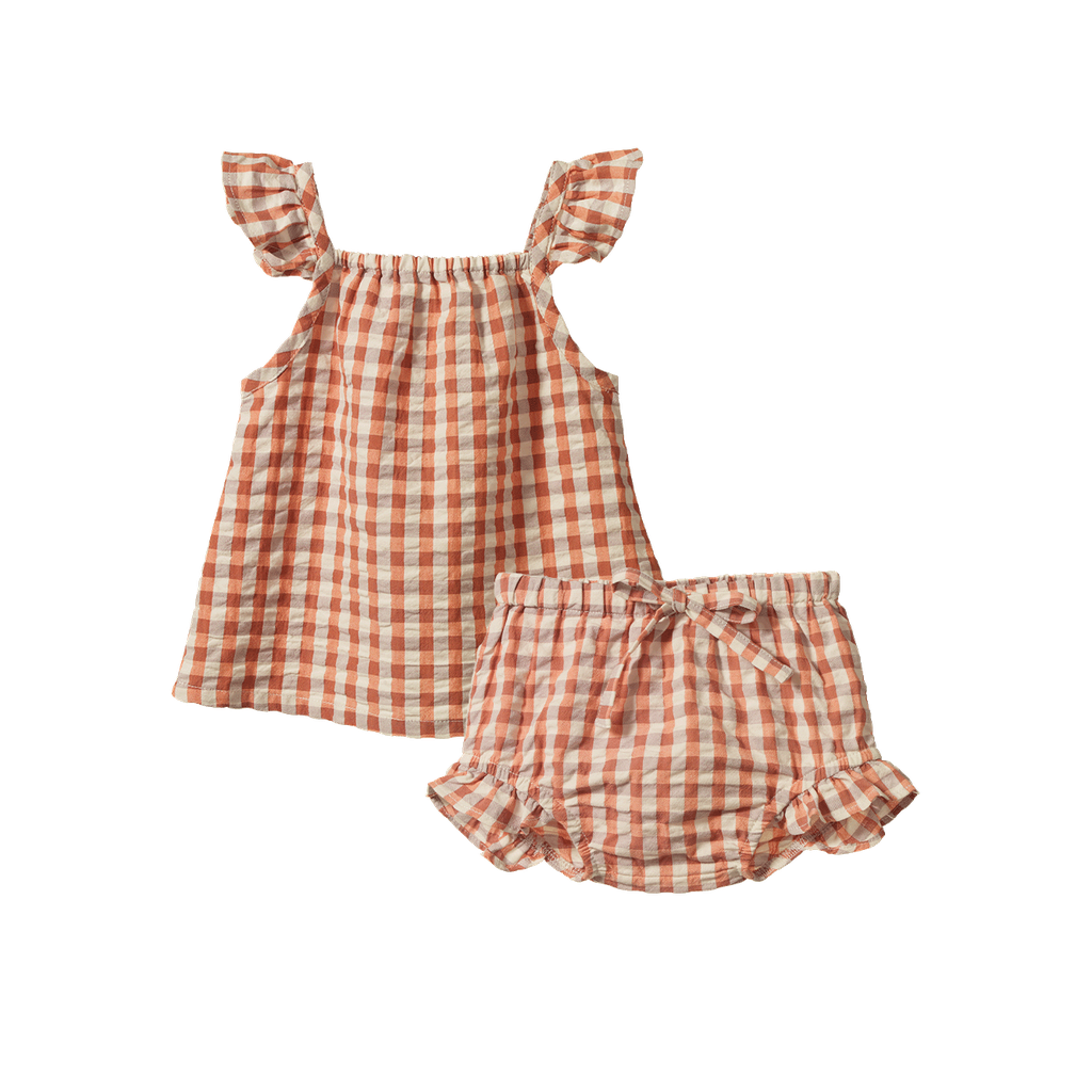 PETAL SET - Dandelion Gingham | Nature Baby