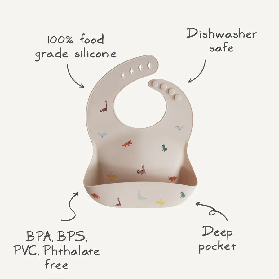 Silicone Baby Bib - Rainbow | Mushie