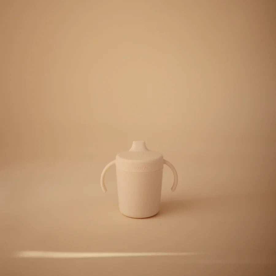 Trainer Sippy Cup with Handle - Ivory | Mushie