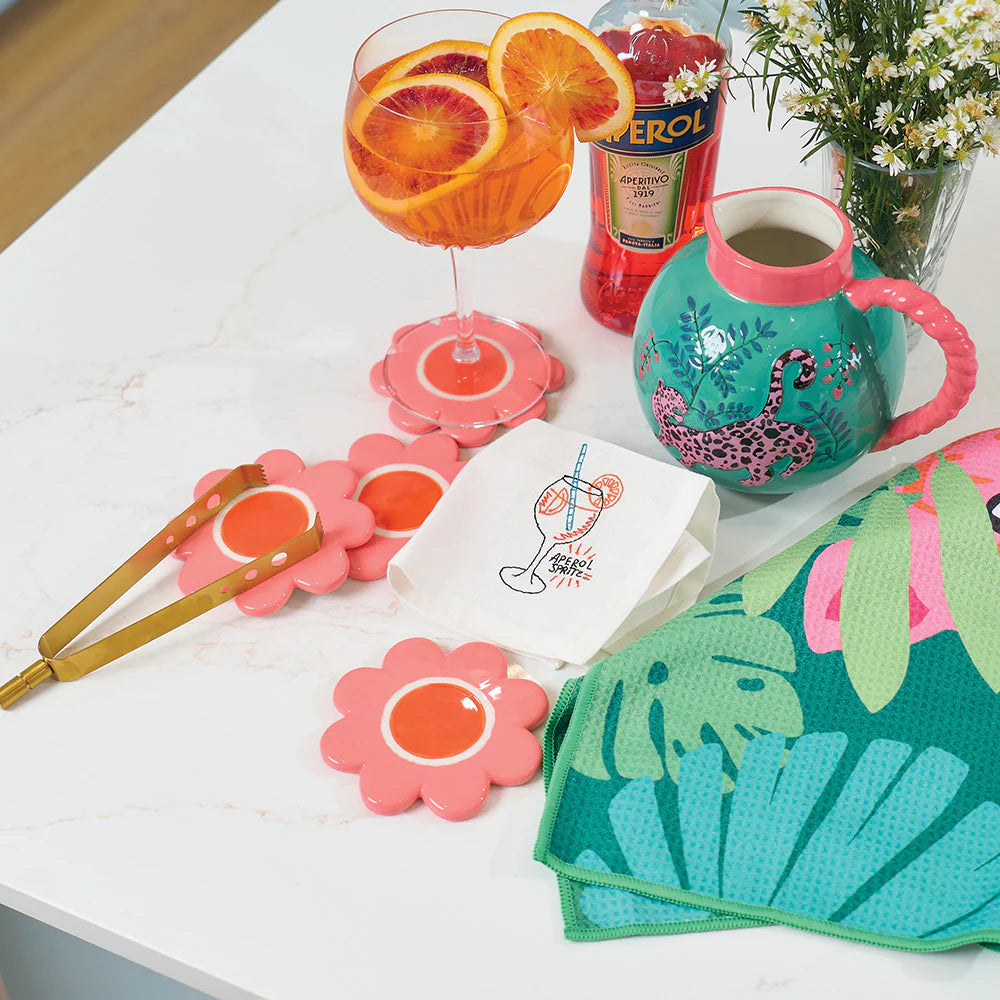 Ceramic Coasters 4 Pc - Flower | Annabel Trends
